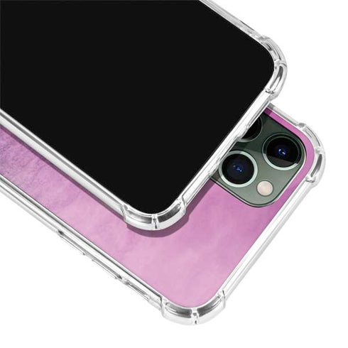 Purple Space Marble iPhone 12 Pro Max Clear Case