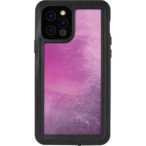 Purple Space Marble iPhone 12 Pro Waterproof Case