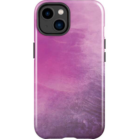 Purple Space Marble iPhone 15 Plus Impact Case
