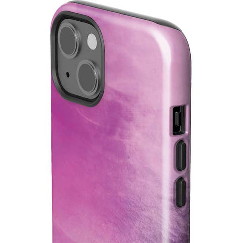 Purple Space Marble iPhone 15 Plus Impact Case
