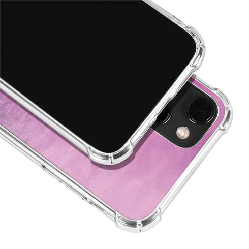 Purple Space Marble iPhone 14 Plus Clear Case