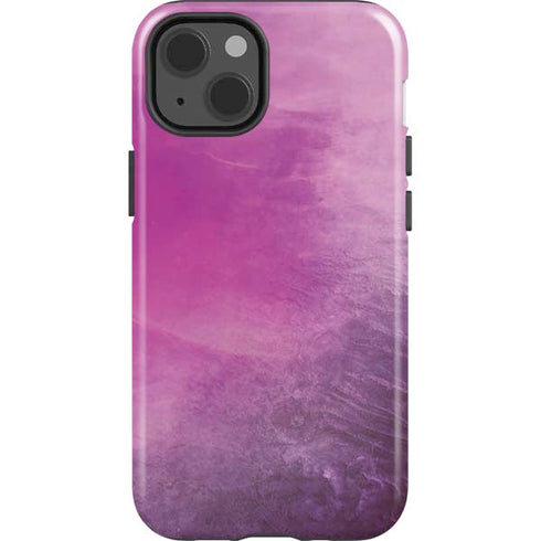 Purple Space Marble iPhone 15 Impact Case