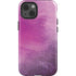 Purple Space Marble iPhone 15 Impact Case