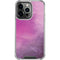 Purple Space Marble iPhone 14 Pro Clear Case