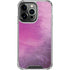 Purple Space Marble iPhone 14 Pro Clear Case