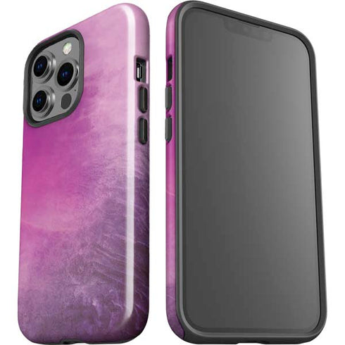 Purple Space Marble iPhone 14 Pro Impact Case