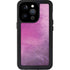 Purple Space Marble iPhone 14 Pro Waterproof Case