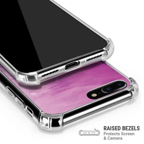 Purple Space Marble iPhone 7/8 Plus Clear Case