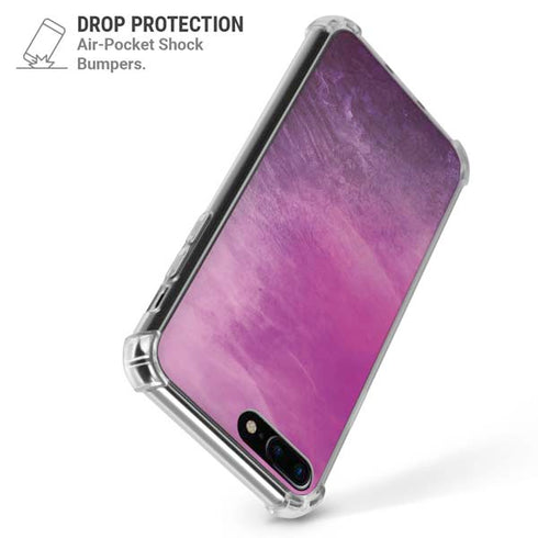 Purple Space Marble iPhone 7/8 Plus Clear Case