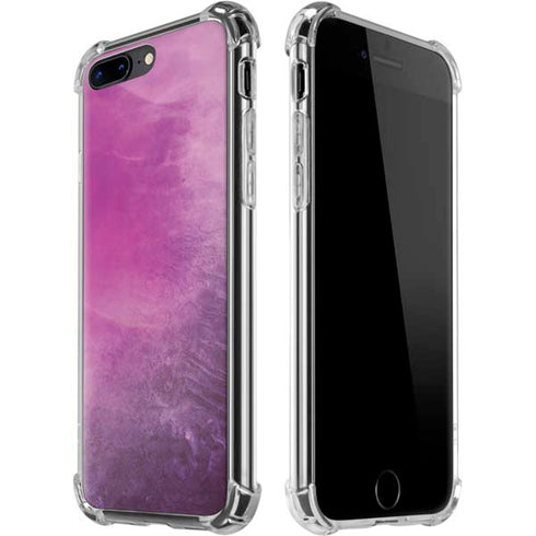 Purple Space Marble iPhone 7/8 Plus Clear Case