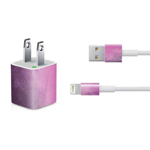Purple Space Marble iPhone Charger (5W USB) Skin