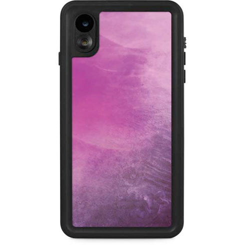 Purple Space Marble iPhone XR Waterproof Case