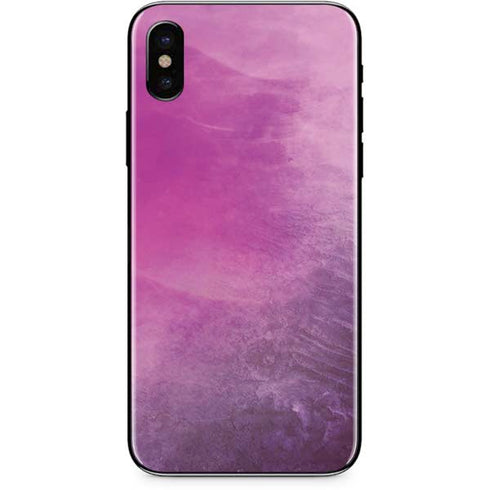 Purple Space Marble iPhone XS Skin