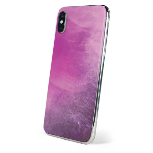 Purple Space Marble iPhone XS Skin