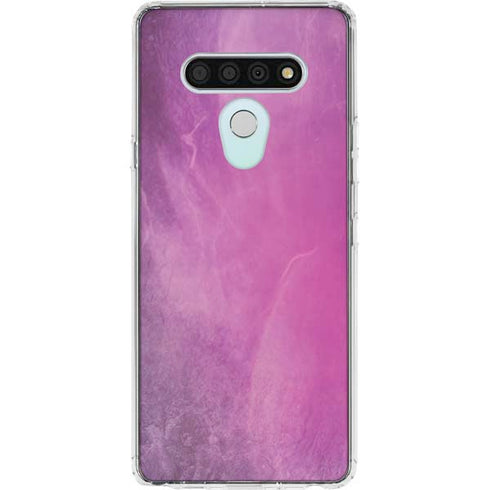 Purple Space Marble LG Stylo 6 Clear Case