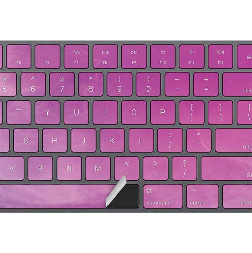 Purple Space Marble Magic Keyboard with Numeric Keypad Skin