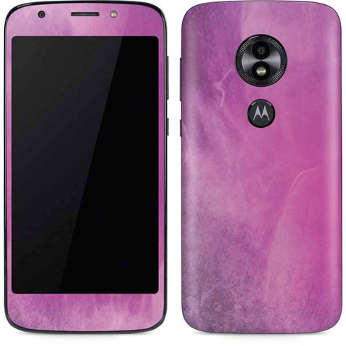 Purple Space Marble Moto E5 Play Skin