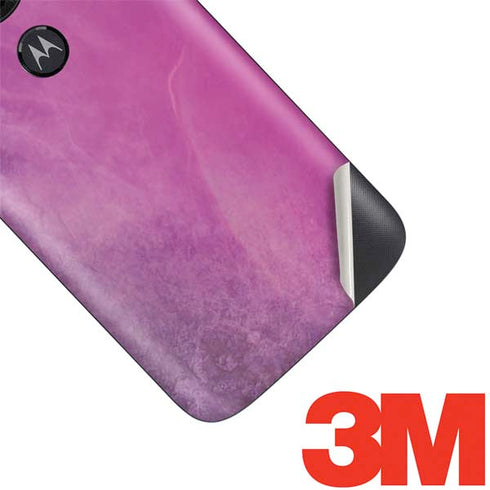 Purple Space Marble Moto E5 Play Skin