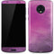 Purple Space Marble Moto G6 Skin