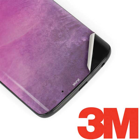 Purple Space Marble Moto G6 Skin