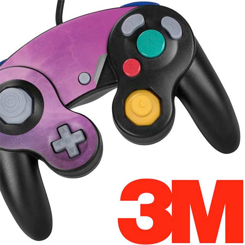 Purple Space Marble Nintendo GameCube Controller Skin