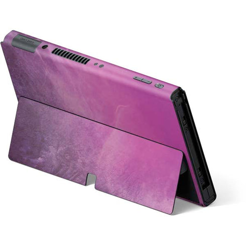Purple Space Marble Nintendo Switch OLED (2021) Skin