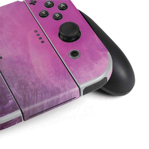 Purple Space Marble Nintendo Switch OLED (2021) Skin
