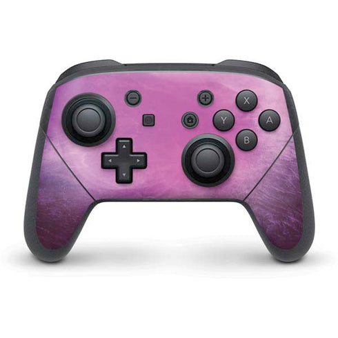 Purple Space Marble Nintendo Switch Pro Controller Skin
