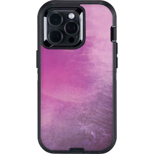 Purple Space Marble Otterbox Defender iPhone Skin