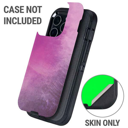 Purple Space Marble Otterbox Defender iPhone Skin