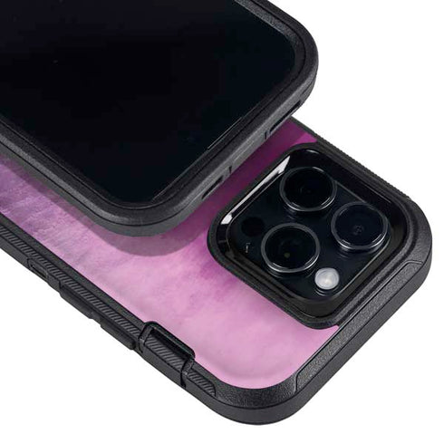 Purple Space Marble Otterbox Defender iPhone Skin