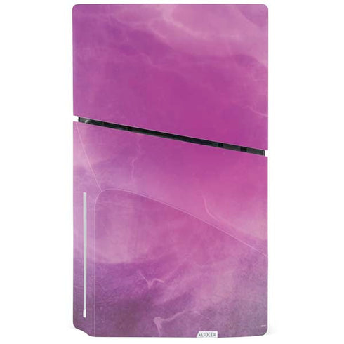 Purple Space Marble PS5 Slim Disk Bundle Skin