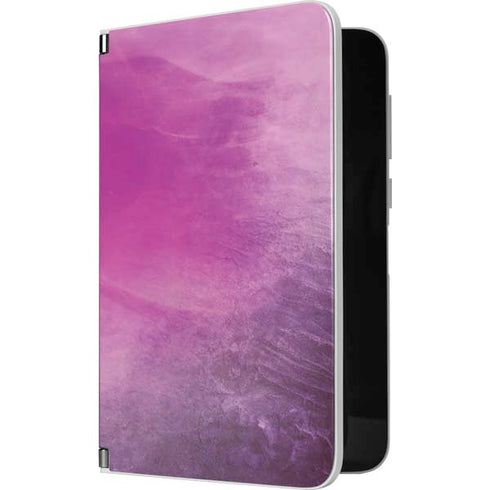 Purple Space Marble Surface Duo Skin