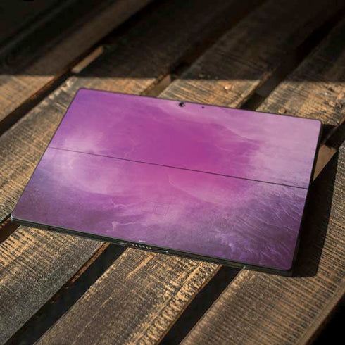 Purple Space Marble Surface Pro 7 Skin