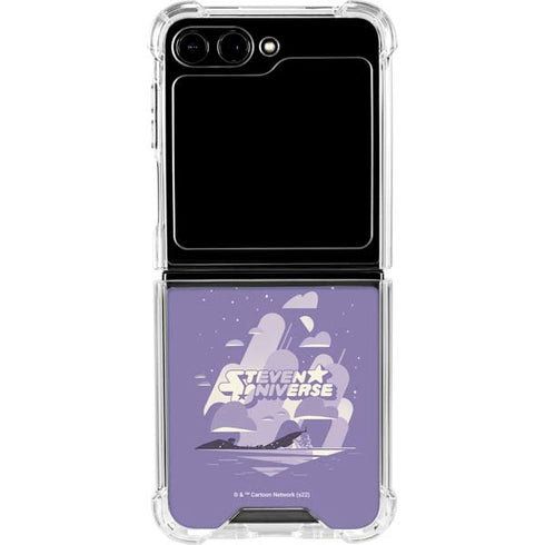 Cartoon Network Steven Universe Purple Steven Universe Galaxy Z Flip5 5G Clear Case