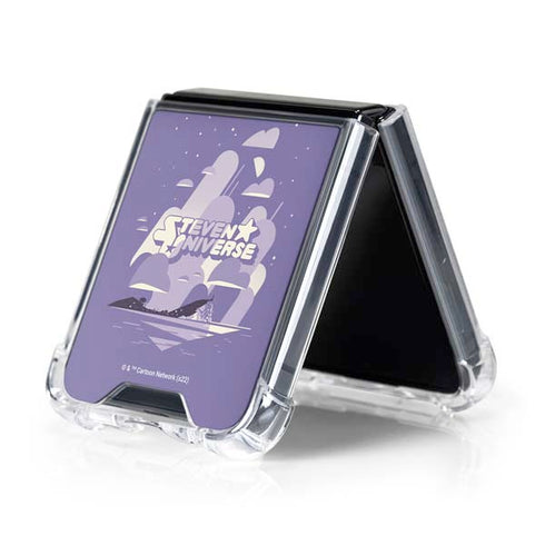 Cartoon Network Steven Universe Purple Steven Universe Galaxy Z Flip5 5G Clear Case