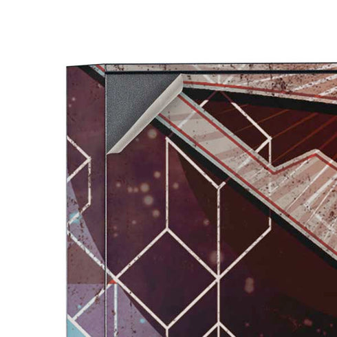 DC Comics Superman Purple Abstract Collage Corsair 4000D Tempered Glass Mid-Tower ATX Case Skin