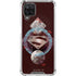 DC Comics Superman Purple Abstract Collage Galaxy A12 Clear Case