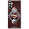 DC Comics Superman Purple Abstract Collage Galaxy A13 5G Clear Case