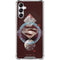 DC Comics Superman Purple Abstract Collage Galaxy A14 5G Clear Case
