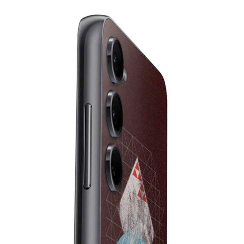 DC Comics Superman Purple Abstract Collage Galaxy A14 5G Skin