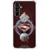 DC Comics Superman Purple Abstract Collage Galaxy A54 5G Clear Case