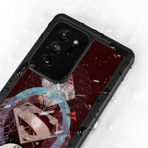 DC Comics Superman Purple Abstract Collage Galaxy Note20 Ultra 5G Waterproof Case