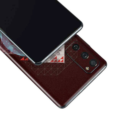 DC Comics Superman Purple Abstract Collage Galaxy S20 Fan Edition Skin