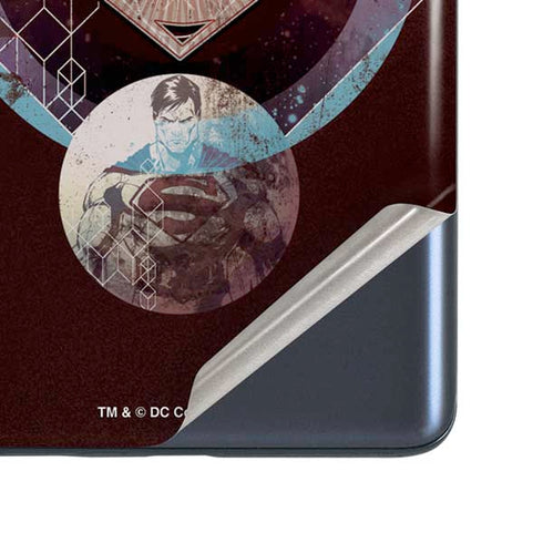 DC Comics Superman Purple Abstract Collage Galaxy S20 Fan Edition Skin