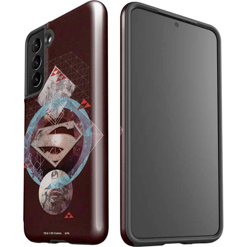DC Comics Superman Purple Abstract Collage Galaxy S21 5G Pro Case