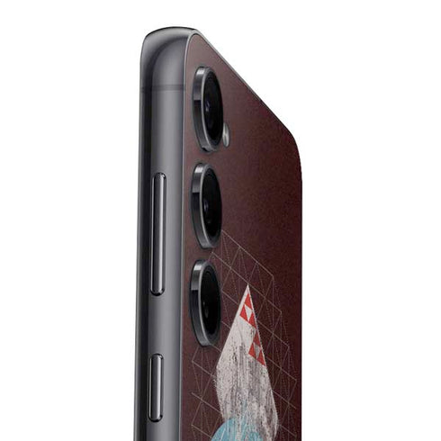 DC Comics Superman Purple Abstract Collage Galaxy S23 Skin