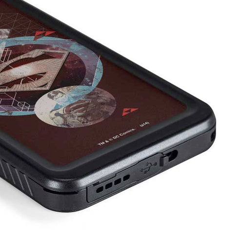 DC Comics Superman Purple Abstract Collage Galaxy S23 Waterproof Case