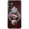 DC Comics Superman Purple Abstract Collage Galaxy S24 Plus Clear Case