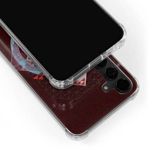 DC Comics Superman Purple Abstract Collage Galaxy S24 Plus Clear Case